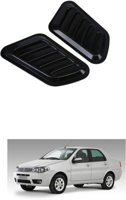 PRTEK Plastic Car Bumper Guard(Black, Pack of 4, Fiat, Siena)