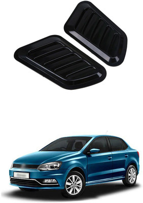 PRTEK Plastic Car Bumper Guard(Black, Pack of 4, Volkswagen, Polo)