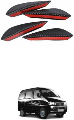 PRTEK Plastic Car Bumper Guard(Black, Red, Pack of 4, Maruti, Versa)
