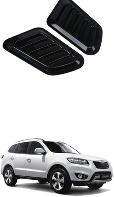 PRTEK Plastic Car Bumper Guard(Black, Pack of 4, Hyundai, SantaFe)