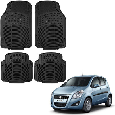 Oshotto Rubber Standard Mat For  Maruti Suzuki Ritz(Black)