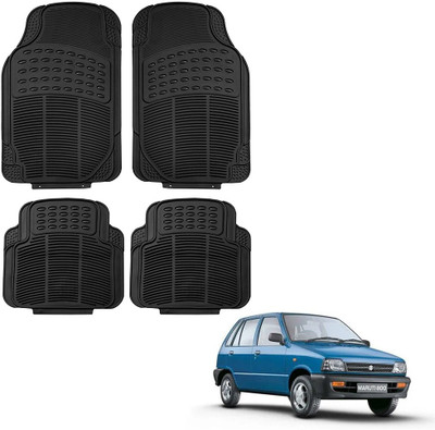 Oshotto Rubber Standard Mat For  Maruti Suzuki 800(Black)