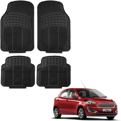 Oshotto Rubber Standard Mat For  Ford Figo(Black)