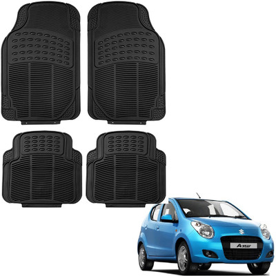 Oshotto Rubber Standard Mat For  Maruti Suzuki A-Star(Black)