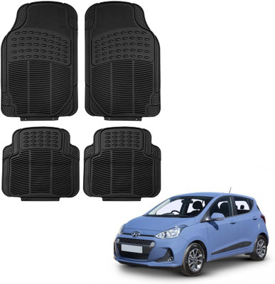 Oshotto Rubber Standard Mat For  Hyundai i10(Black)