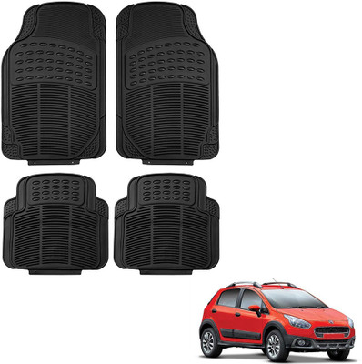 Oshotto Rubber Standard Mat For  Fiat Avventura(Black)