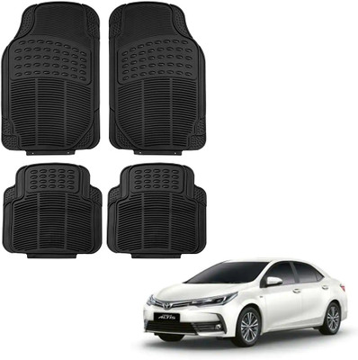 Oshotto Rubber Standard Mat For  Toyota Corolla Altis(Black)