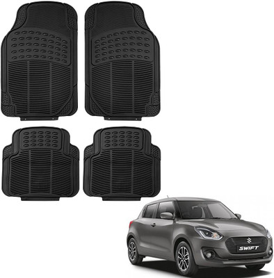 Oshotto Rubber Standard Mat For  Maruti Suzuki Swift(Black)