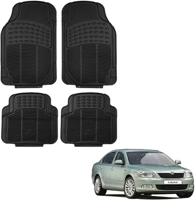 Oshotto Rubber Standard Mat For  Skoda Laura(Black)