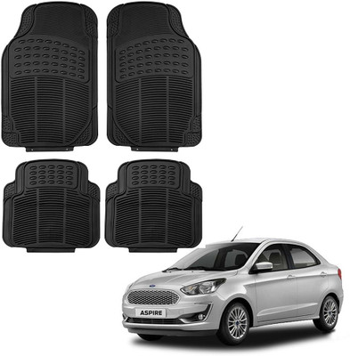 Oshotto Rubber Standard Mat For  Ford Aspire(Black)