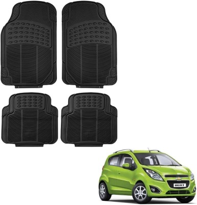 Oshotto Rubber Standard Mat For  Chevrolet Beat(Black)