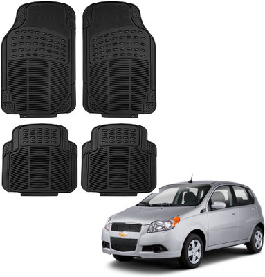 Oshotto Rubber Standard Mat For  Chevrolet Aveo(Black)