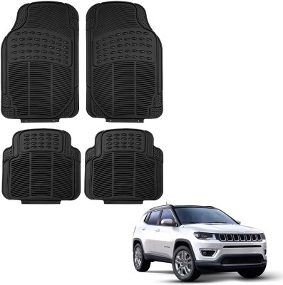 Oshotto Rubber Standard Mat For  Jeep Compass(Black)