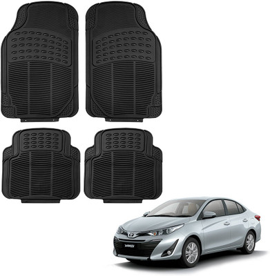 Oshotto Rubber Standard Mat For  Toyota Yaris(Black)
