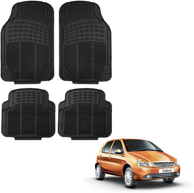 Oshotto Rubber Standard Mat For  Tata Indica(Black)