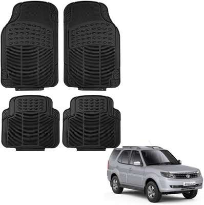 Oshotto Rubber Standard Mat For  Tata Safari Storme(Black)