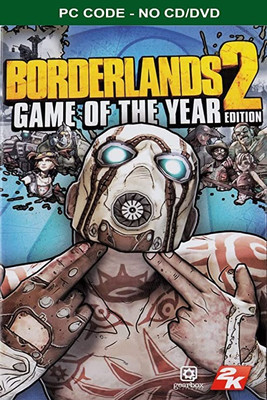 Borderlands 2 Game of the Year Steam PC Code (No CD/DVD) Special Edition(Code in the Box - for PC)