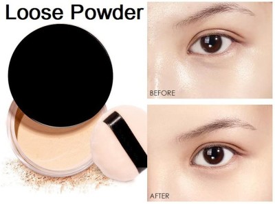 LILLYAMOR Base Perfect Makeup Setting Loose Powder  Compact(Natural, 15 g)