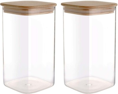 cello Glass Utility Container  - 1500 ml(Pack of 2, Clear)