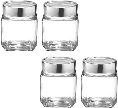 cello Glass Utility Container  - 580 ml(Pack of 4, Clear)