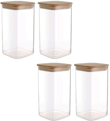 cello Glass Utility Container  - 1500 ml(Pack of 4, Clear)