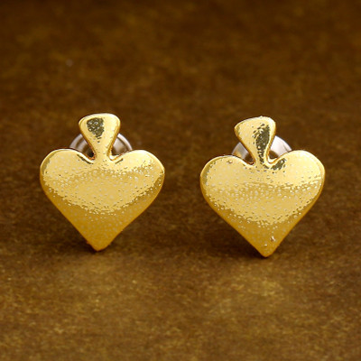 GehenabyEstele Gehena by Estele - Gold Tone Spade Stud Earrings Alloy Stud Earring