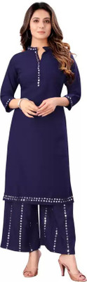 yogi art Women Kurti Palazzo Set