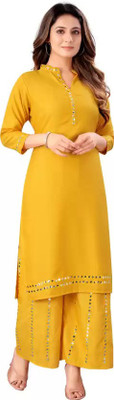 pramukh creation Women Kurti Palazzo Set