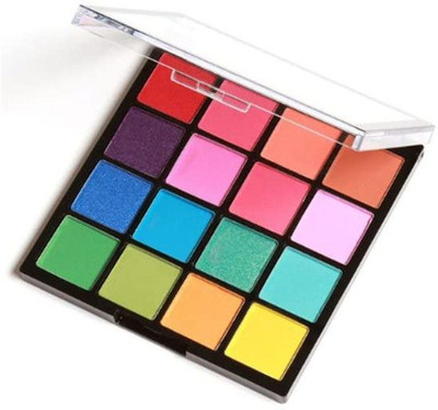 Huda Girl BEAUTY 16 Color Ultimate Eye Shadow Palette for Girls/Women - Shimmers and Matte 80 g(Bright)