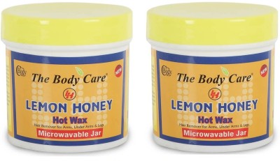 THE BODY CARE Lemon Honey Hot Wax - Microwavable Jar 200gm Each - Pack Of 2 Wax(400 g, Set of 2)