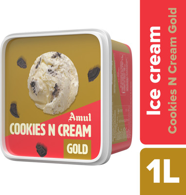 Amul Cookies & Cream Gold ice cream(1 L)