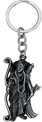 AFH Lord Prabhu RAM Antique Silver Metal Decorative Gifting Key chain Key Chain