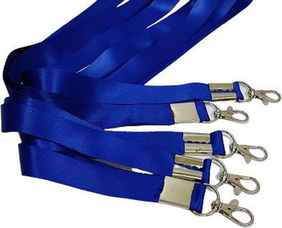 Dotpot 24mm or 1 inch Thick Lanyards with Badge Clip Lanyard(Blue)