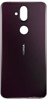 Spares4ever Nokia Nokia 8.1 black Back Panel(Red)