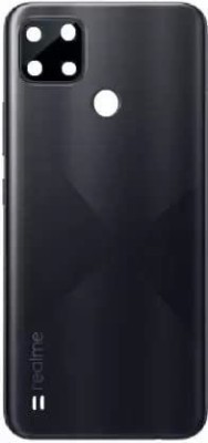 Spares4ever Realme Realme C21 Black Back Panel(Black)