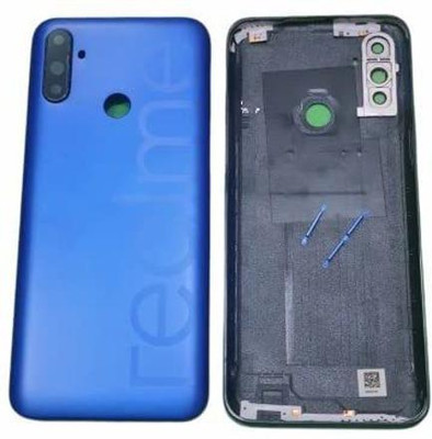 Spares4ever Realme Realme Narzo 10A Blue Back Panel(Blue)
