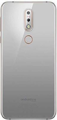 Spares4ever Nokia Nokia 7.1 Steel Back Panel(Silver)