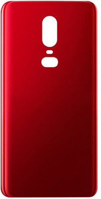 Spares4ever Oneplus Oneplus 6 Red Back Panel(Red)