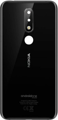 Spares4ever Nokia Nokia 6.1 Plus / 6.1 + Black Back Panel(Black)