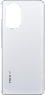 Purplesavvy POCO F3 (With Proper Logo) Back Panel(Arctic White)