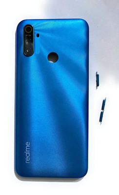 Spares4ever Realme Realme Narzo 20A Network NFC Blue Back Panel(Blue)