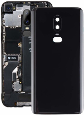 Spares4ever Oneplus Oneplus 6 Black Back Panel(Black)