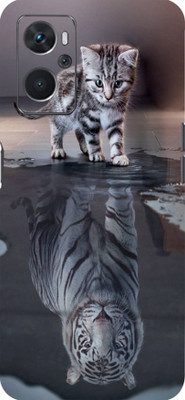 BugguSkin Tiger Shadow Oppo K 10 5g Back skin Guard, Oppo K 10 5g Mobile Skin(Ultra Super Tiger Shadow Skin With High Matte Finish.)