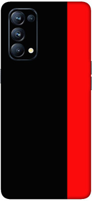 Vcare GadGets OPPO Reno 5 Pro Mobile Skin(Black, Red)