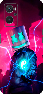 BugguSkin Magic Marshmello Oppo K 10 5g Back skin Guard, Oppo K 10 5g Mobile Skin(Ultra Super Magic Marshmello Skin With High Matte Finish.)