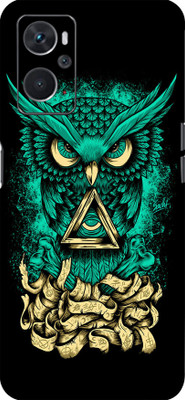 BugguSkin Angry Owl Oppo K 10 5g Back skin Guard, Oppo K 10 5g Mobile Skin(Ultra Super Angry Owl Skin With High Matte Finish.)