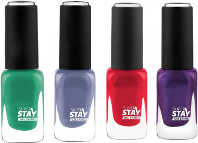 MYEONG PREFECT PROFESSIONAL LOOK WATER PROOF LONG LASTING PART WEAR NAIL PAINT MULTI COLOR(Pack of 4)