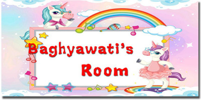 Midas Craft Polypropylene Popular Names Name Plate(Multicolor)
