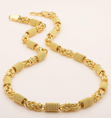 OFBOSMI Neck chain for mens and chain for boy gold plated Gold-plated Plated Copper Chain