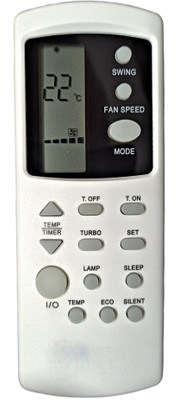 Ehop Compatible remote control for Ac with Turbo,Eco and Silent buttons VE-210 Godrej Remote Controller(White)